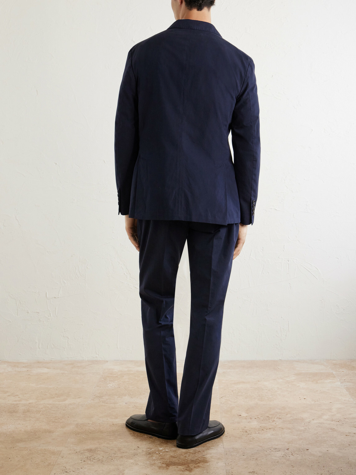 Polo Ralph Lauren - Double-Breasted Cotton-Canvas Suit Jacket - Blue