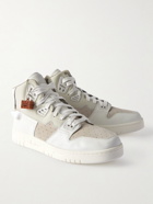 Acne Studios - Buxeda Suede-Trimmed Leather High-Top Sneakers - White
