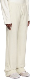 MM6 Maison Margiela Off-White Embroidered Sweatpants
