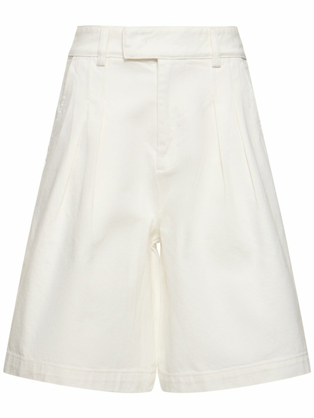 Photo: THE FRANKIE SHOP Xavier Cotton Denim Bermuda Shorts