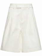 THE FRANKIE SHOP Xavier Cotton Denim Bermuda Shorts