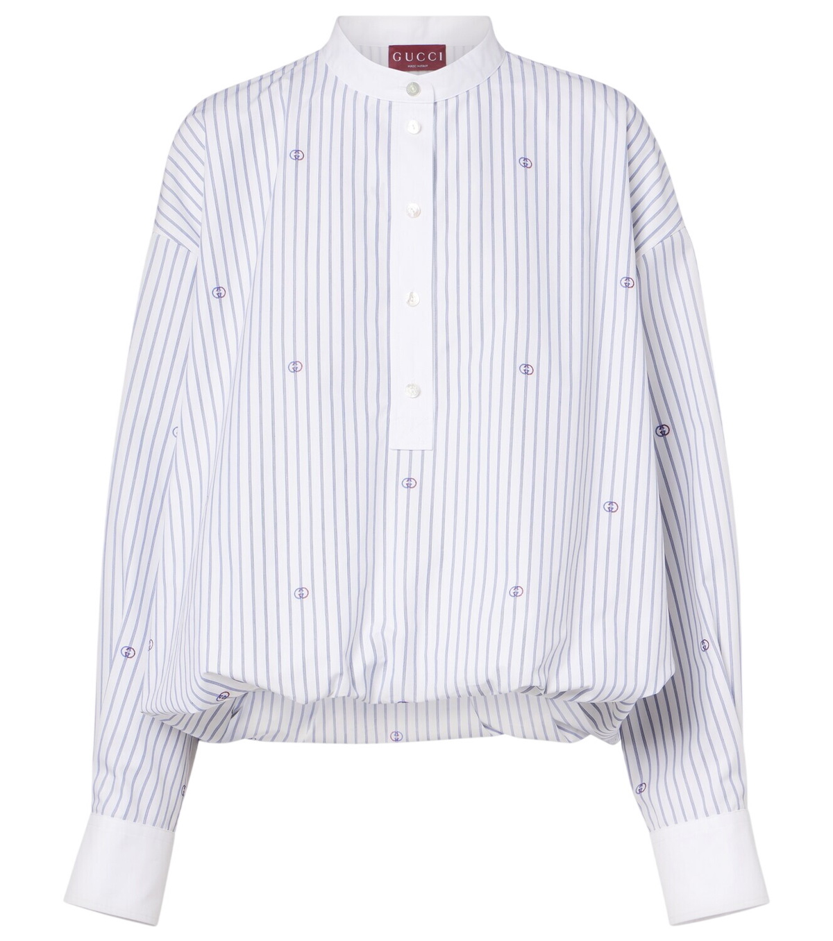 Gucci Ruffled printed silk blouse Gucci
