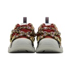 Gucci Multicolor Removable Crystals Flashtrek Sneakers