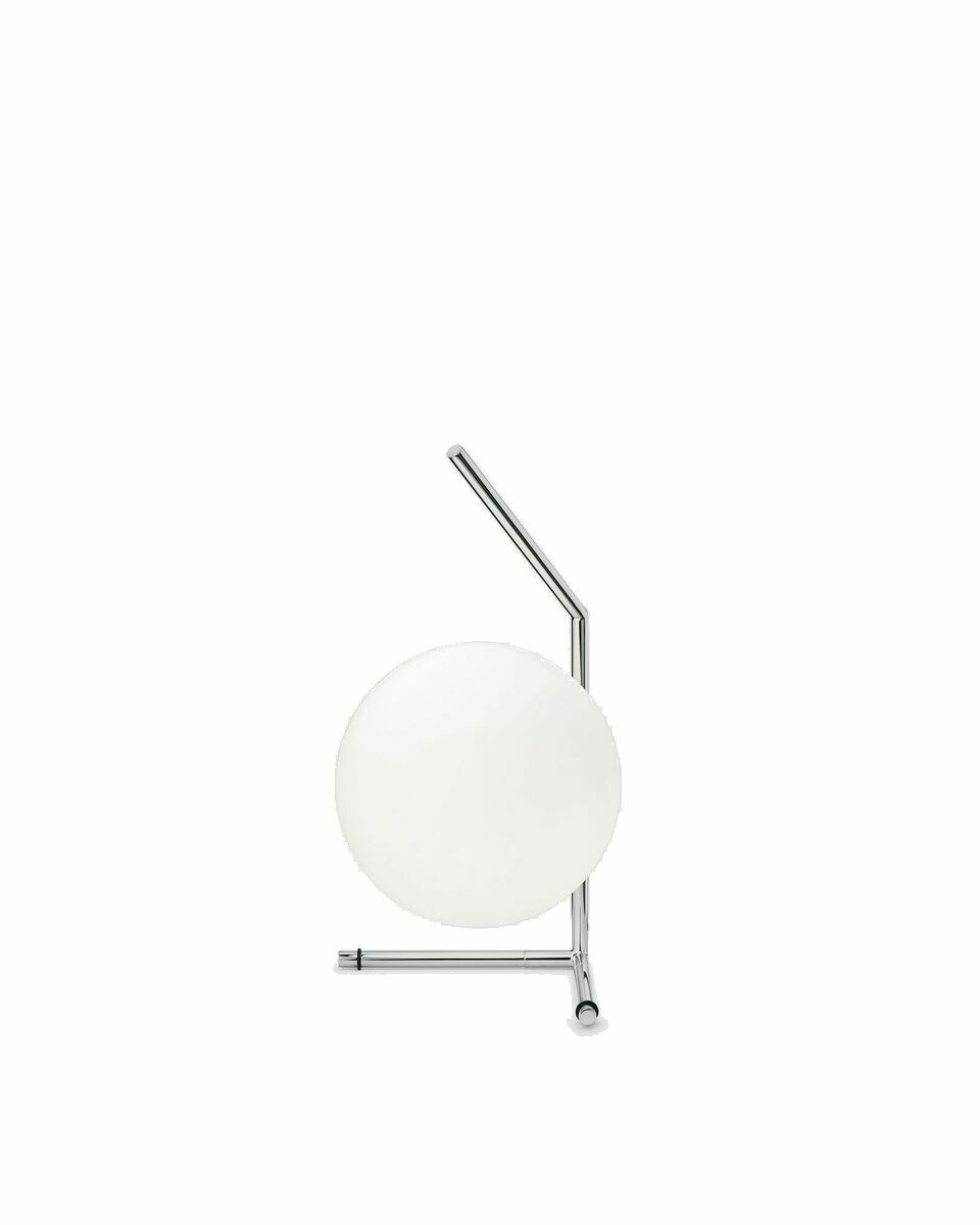 Photo: Flos Ic Lights Table 1 Low   Eu Plug Silver - Mens - Lighting