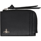 Vivienne Westwood Black Zip Card Holder