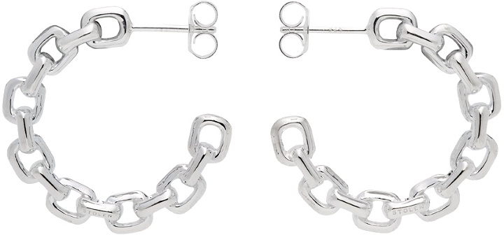 Photo: Stolen Girlfriends Club Silver Chain Link Hoop Earrings