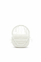 Diesel 1DR XS-Iconic mini bag in canvas and leather - Crossbody Bags Womens in White