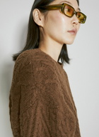 Martine Rose Wool Cable Knit Sweater
