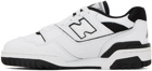 New Balance White BB550 Sneakers