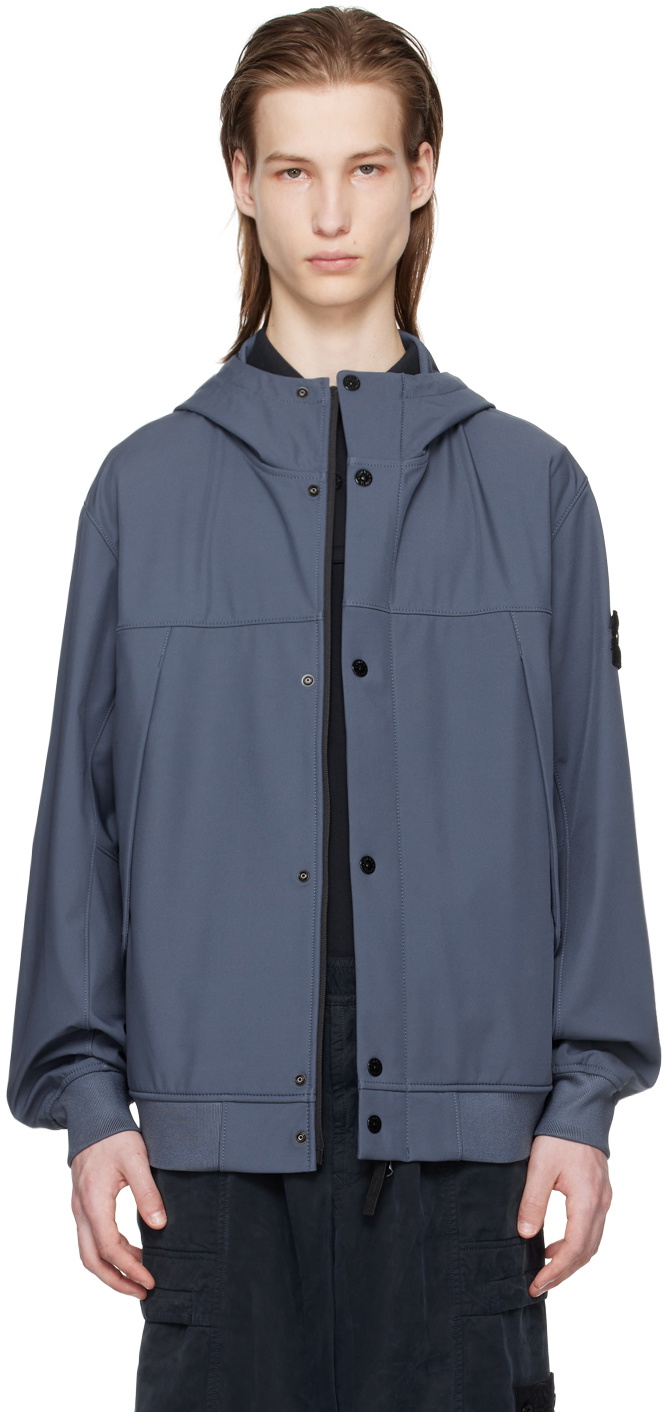 Stone Island Blue Lightweight Jacket Stone Island