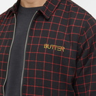 Butter Goods Men's Grid Plaid Zip Jacket in Navy/Red