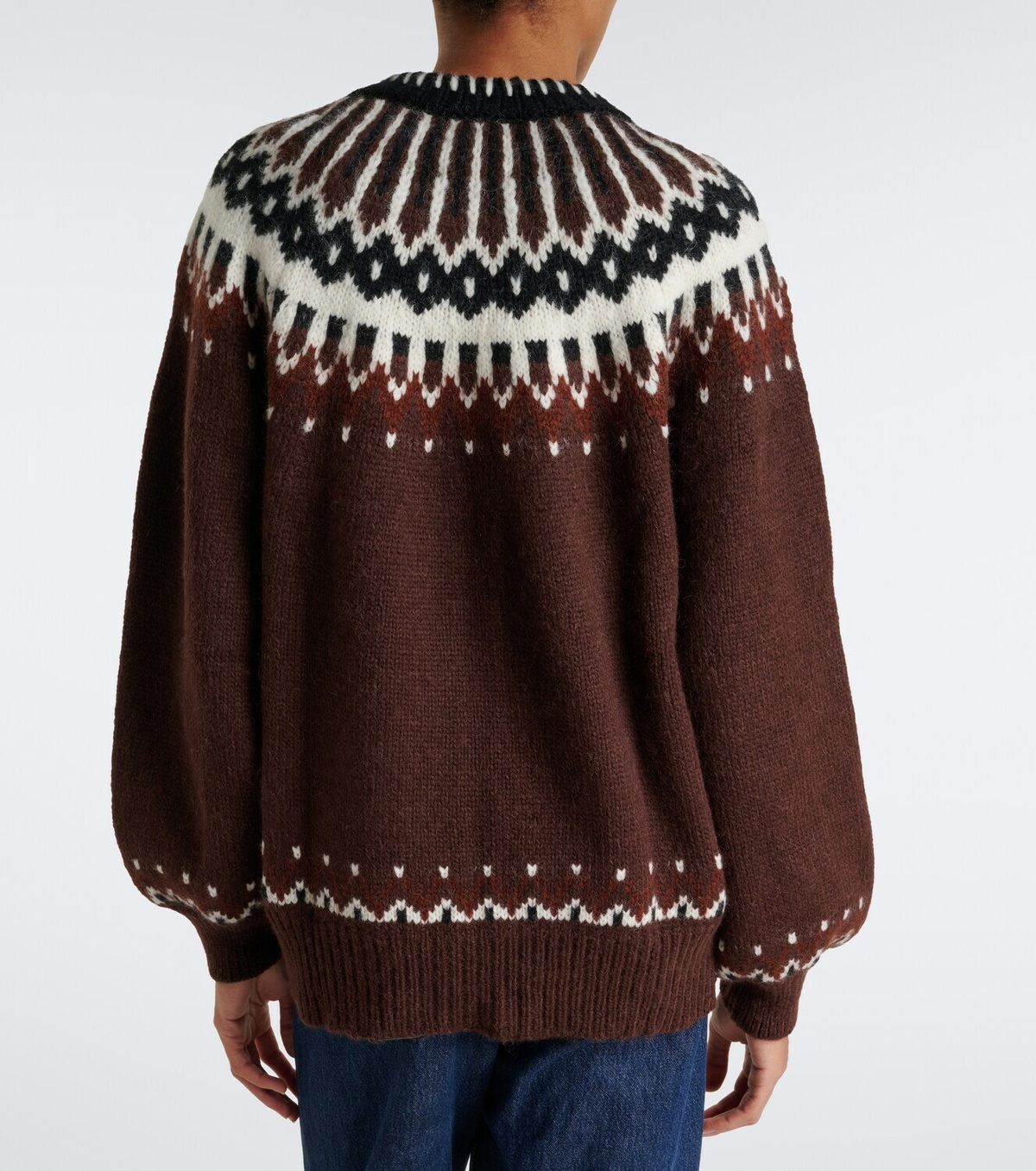 Dôen Hue Fair Isle alpaca and wool-blend cardigan