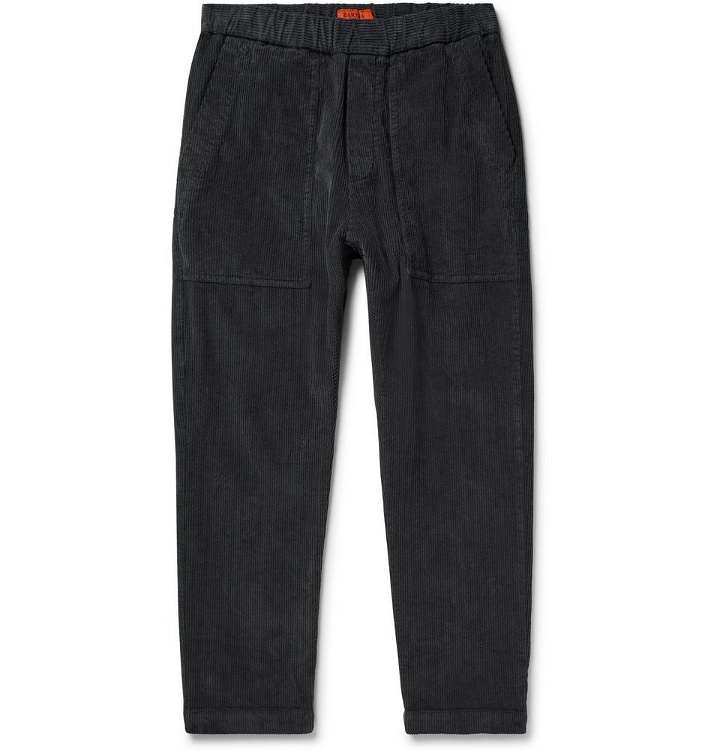 Photo: Barena - Tapered Stretch-Cotton Corduroy Trousers - Gray