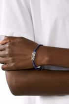 Diesel Blue Agate Beaded Bracelet - Bracelets - Unisex - Blue