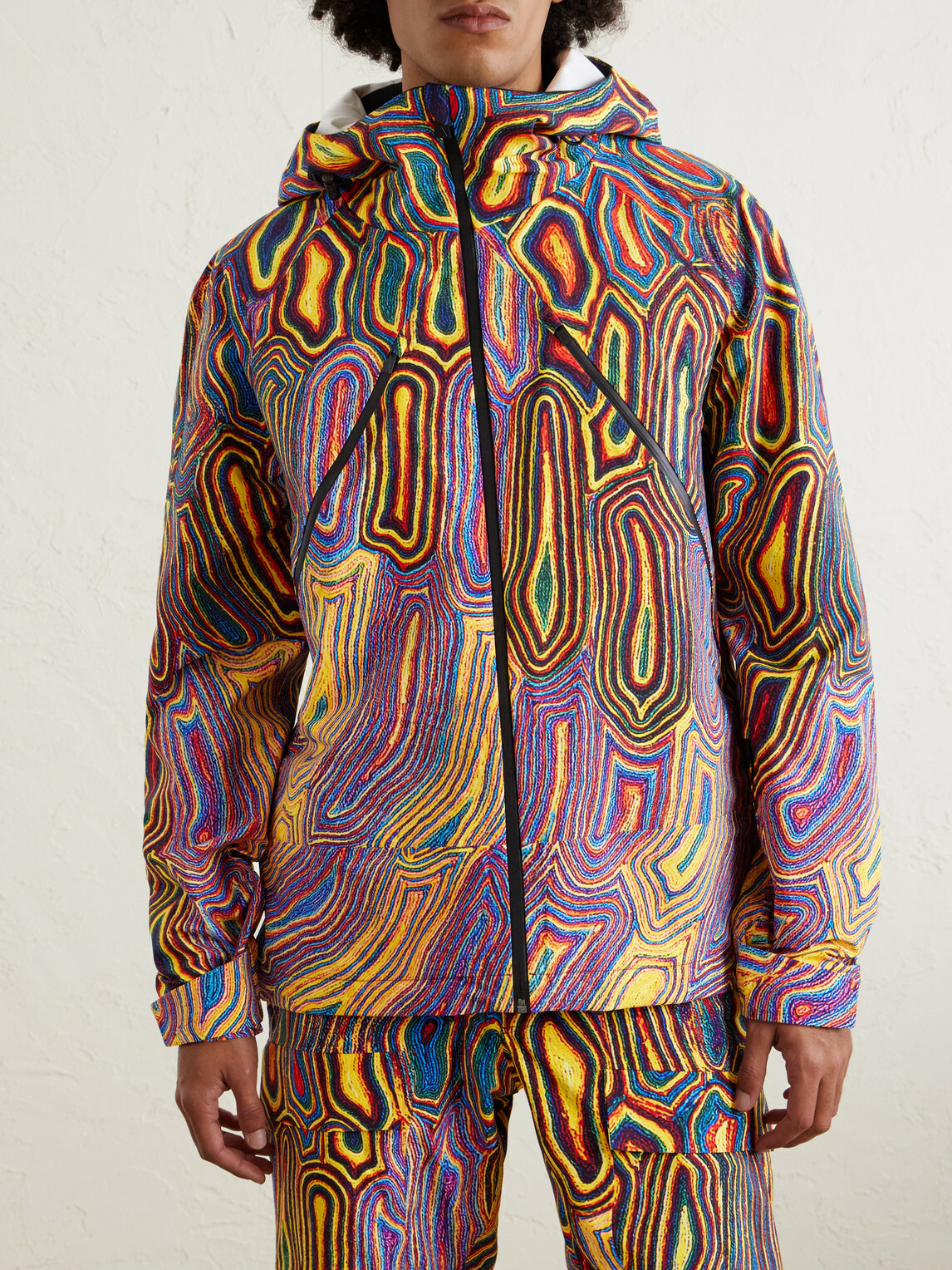 Aztech Mountain - Matthew Day Jackson Hayden Printed 3L Stretch-Nylon Hooded Ski Jacket - Purple