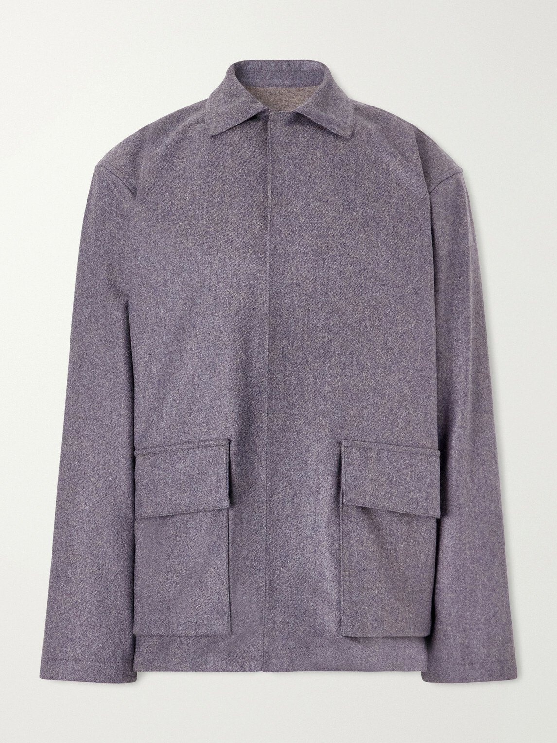 Caruso - Wool and Cashmere-Blend Blouson Jacket - Purple
