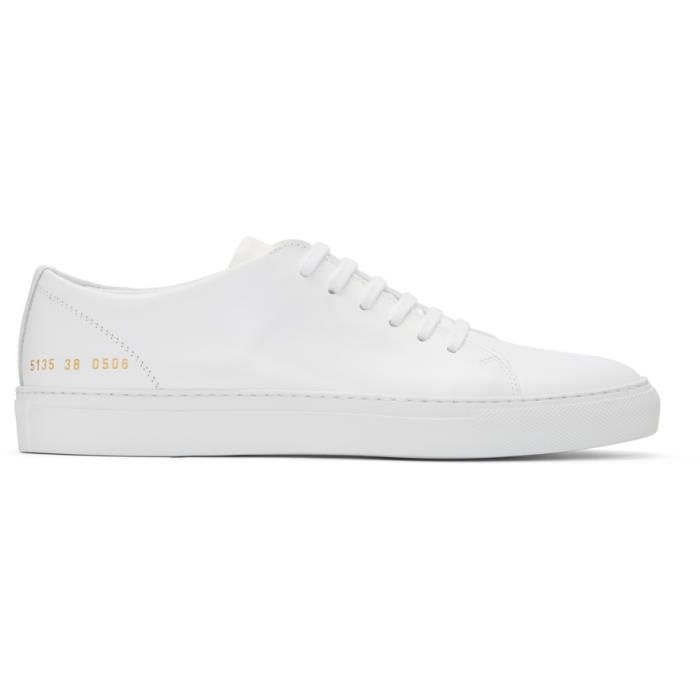 Photo: Common Projects White New Court Low Sneakers