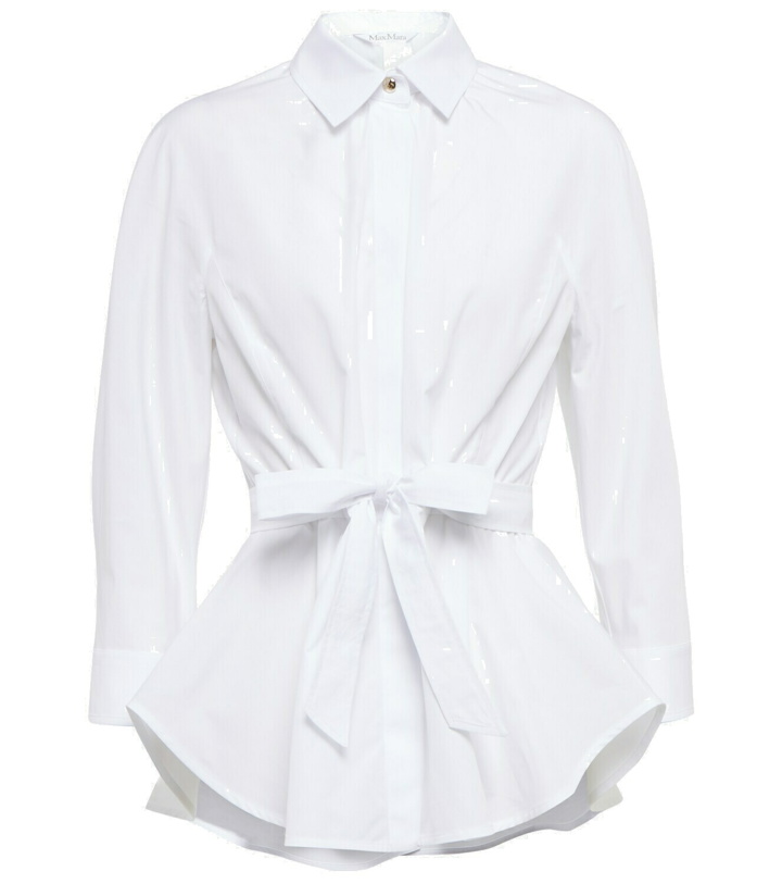 Photo: Max Mara - Cuneo belted poplin top