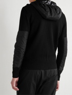 Moncler Grenoble - Shell-Panelled Wool-Blend Hooded Ski Jacket - Black