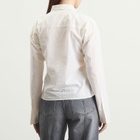 mfpen Women's Software Shirt in Off White Micro Check