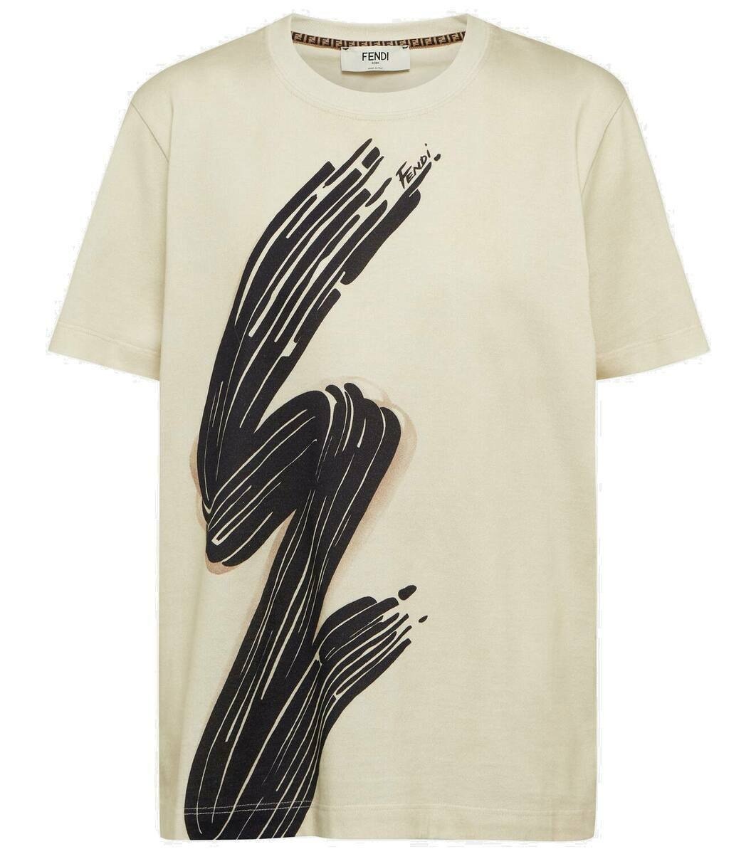 Photo: Fendi Printed cotton T-shirt