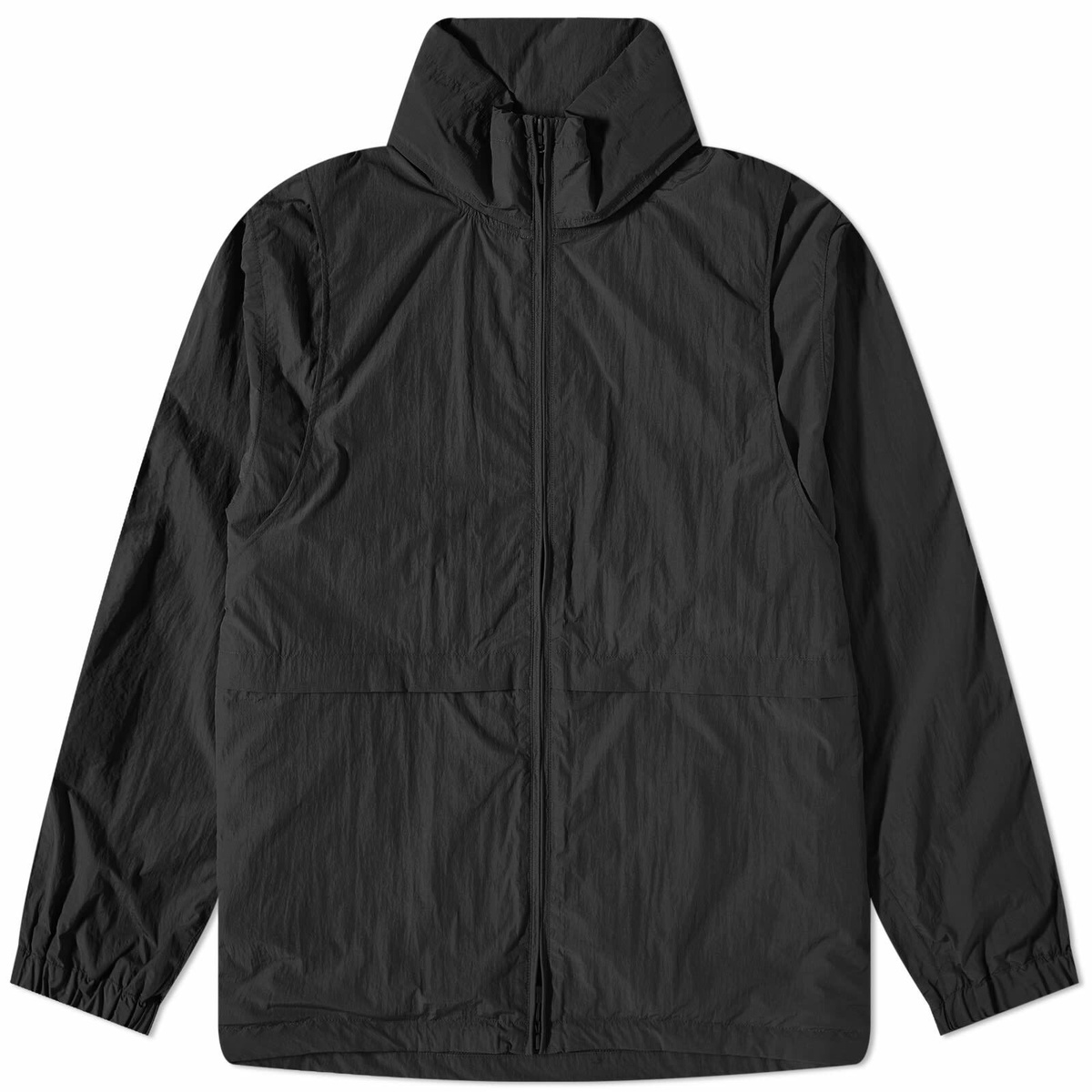 DAIWA Men's Tech 2 Way Windbreaker Jacket in Black DAIWA