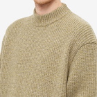 DIGAWEL Men's Mock Neck Crew Knit in Green Mix