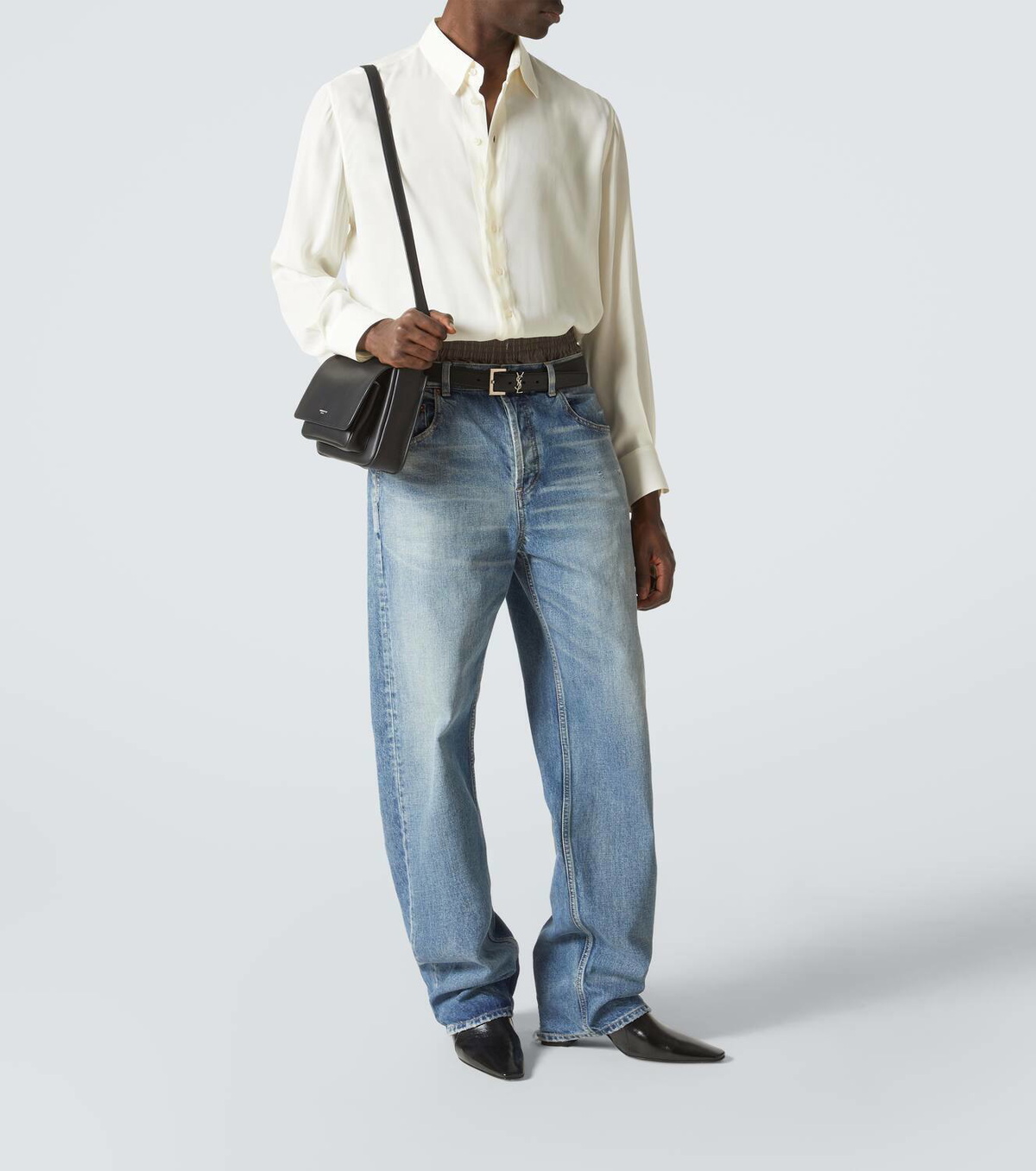 Saint Laurent Small leather messenger bag