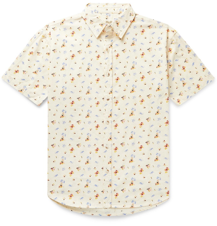 Photo: Mollusk - Summer Floral-Print Cotton Shirt - Neutrals