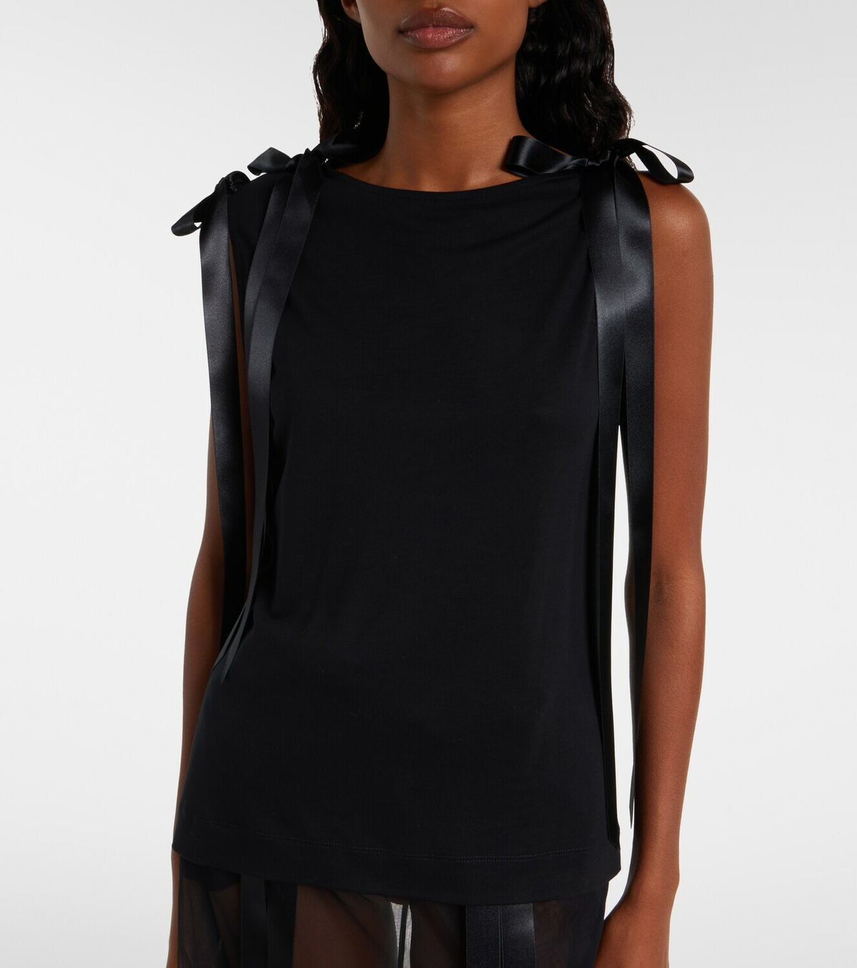 Simone Rocha Bow-detail tank top