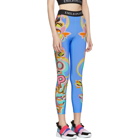 Emilio Pucci Blue Graphic Leggings