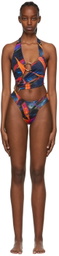 Louisa Ballou Multicolor Recycled Nylon One-Piece Swimsuit