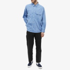 FrizmWORKS Men's Multi Pocket Shirt in Sax Blue