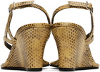 Gimaguas Beige Wedge Heeled Sandals