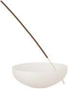 Los Objetos Decorativos Off-White Opal Incense Holder