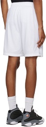 Nike Jordan White Printed Shorts