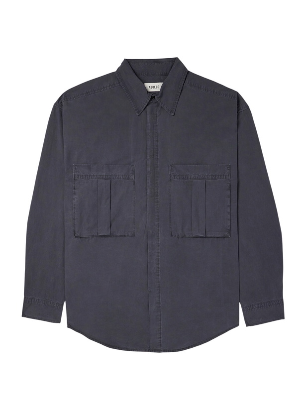 Photo: AGOLDE - Clark Organic Cotton Shirt - Gray