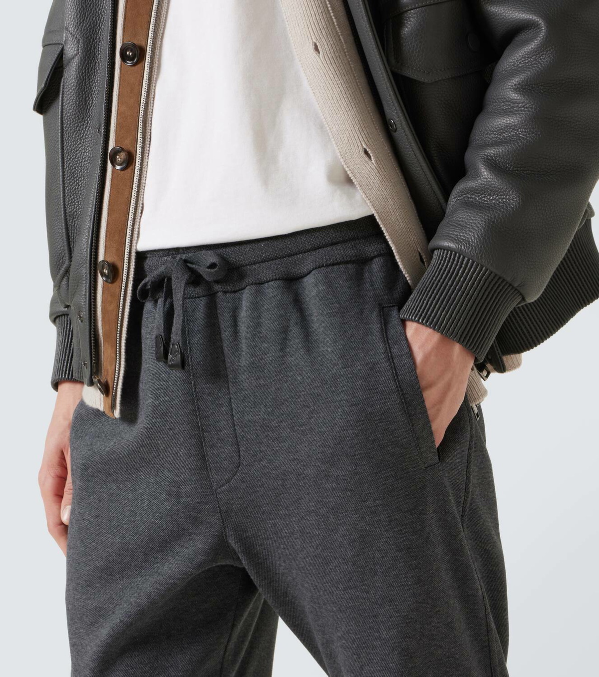 Brioni Cotton-blend sweatpants