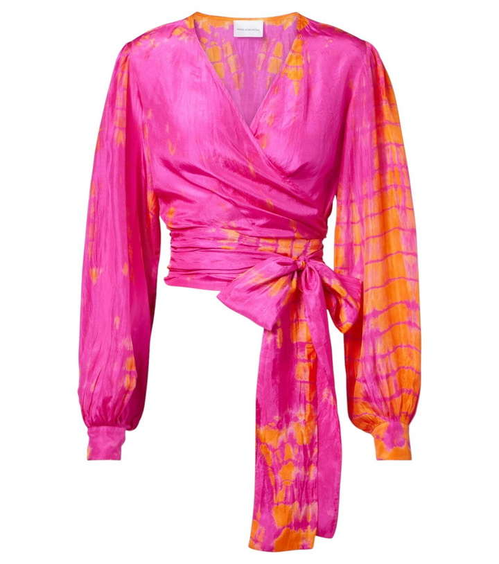 Photo: Anna Kosturova Tie-dye silk wrap top