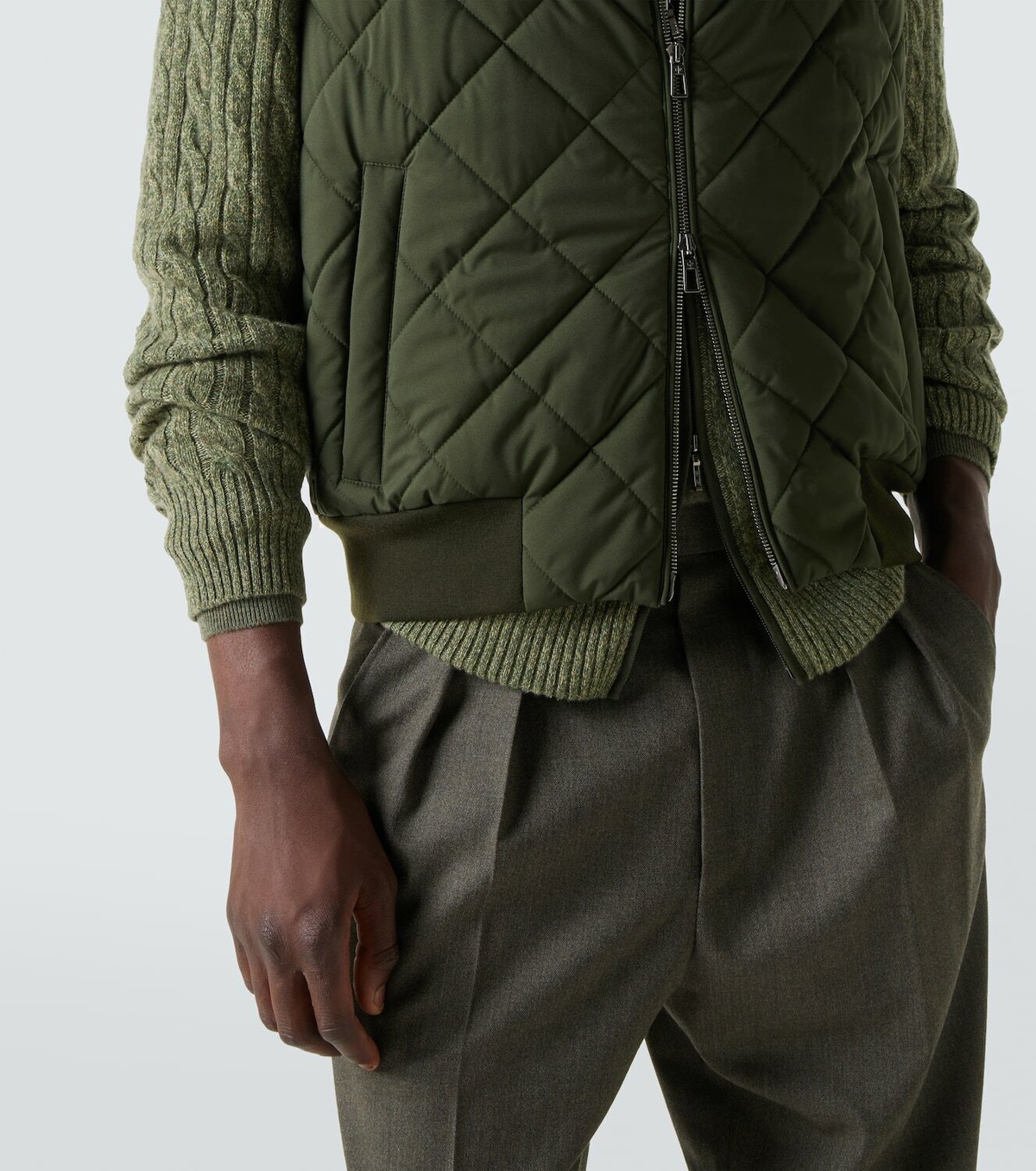 Loro Piana Windwish Storm quilted vest