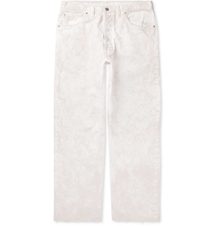 Photo: Maison Margiela - Stonewashed Distressed Denim Jeans - Neutrals