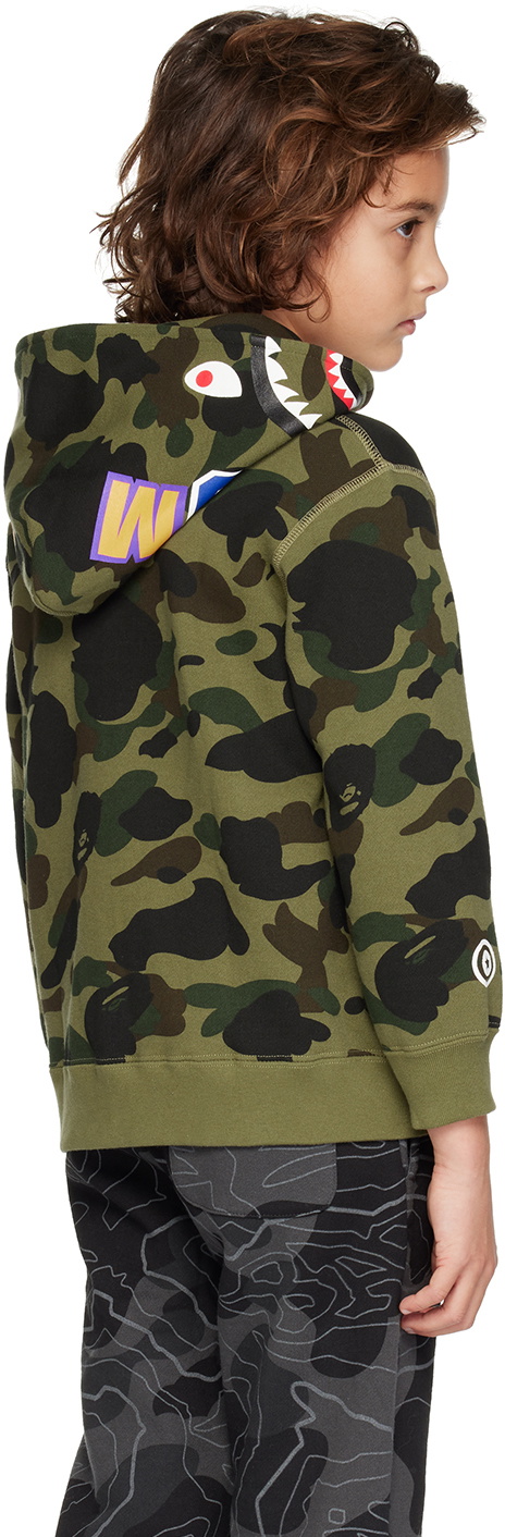 Bape Kids shops Green Camo Sweatshirt