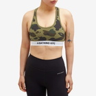 A Bathing Ape Women's 1st Camo Sport Bra in Green