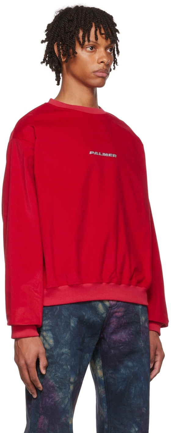 PALMER Red Cotton Sweatshirt