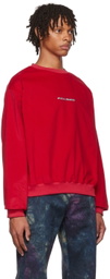 PALMER Red Cotton Sweatshirt