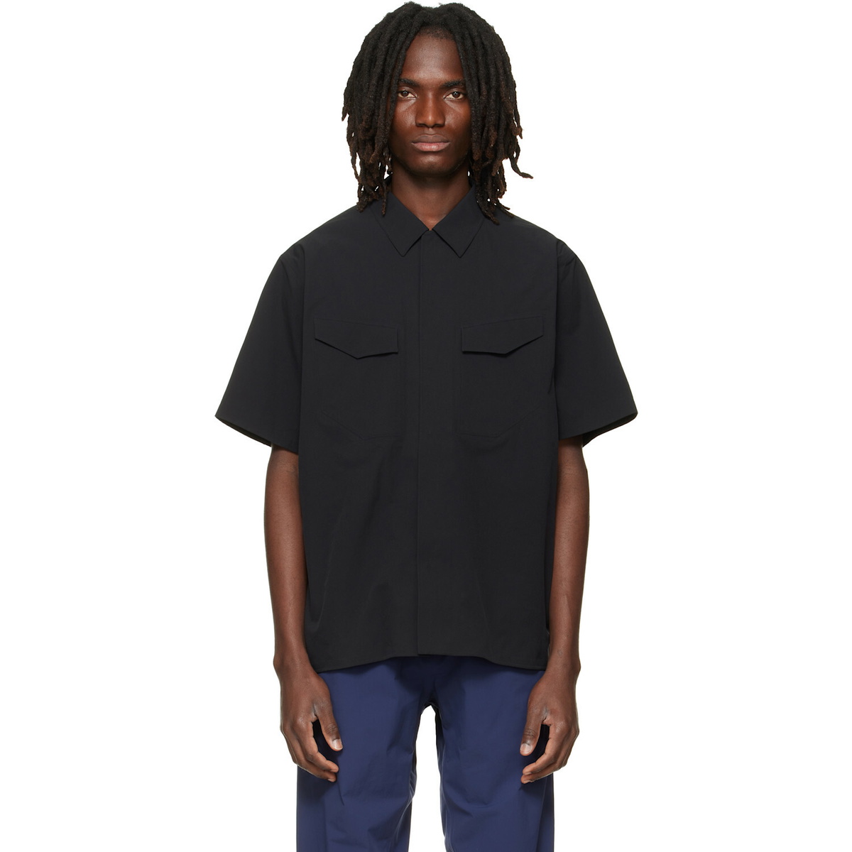 Veilance Black Field S/S Shirt