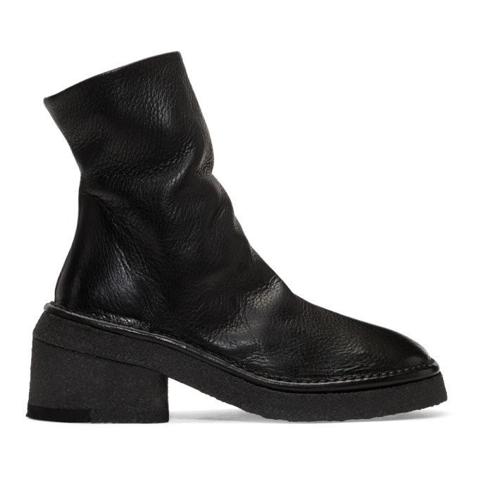 【関税込み】Marsell ブラック Cassello ブーツ Marsell Black Buraccia Boots Marsèll