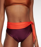 Zimmermann - Violet colorblocked bikini