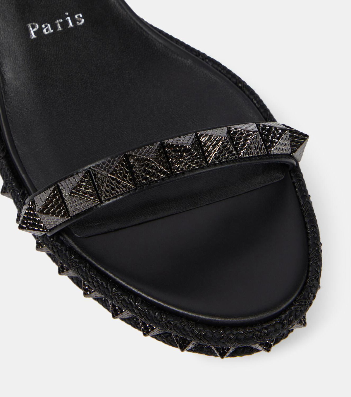 Christian Louboutin Pyraclou leather espadrilles Christian