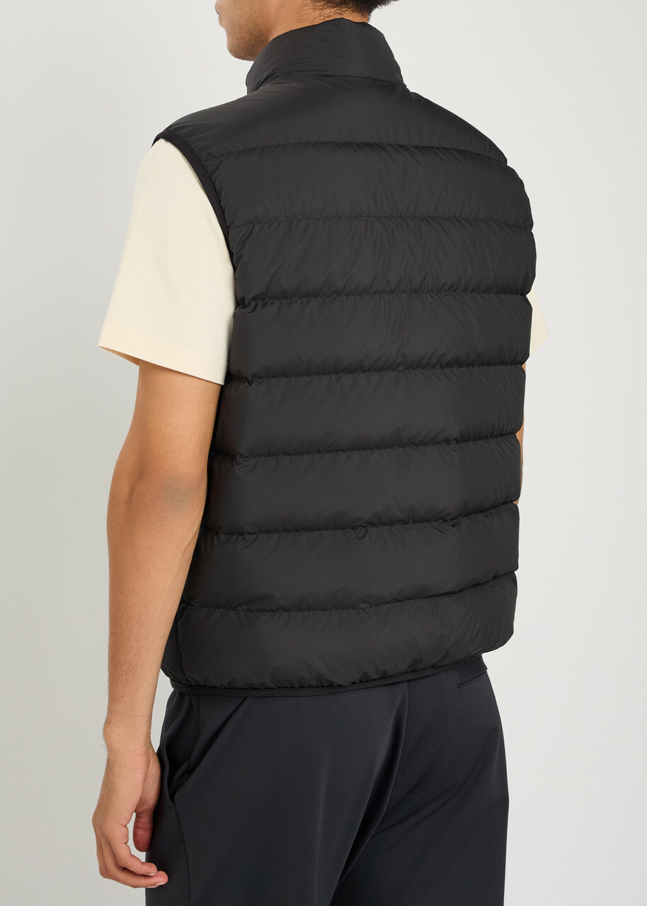Moncler Contrin Quilted Shell Gilet Black